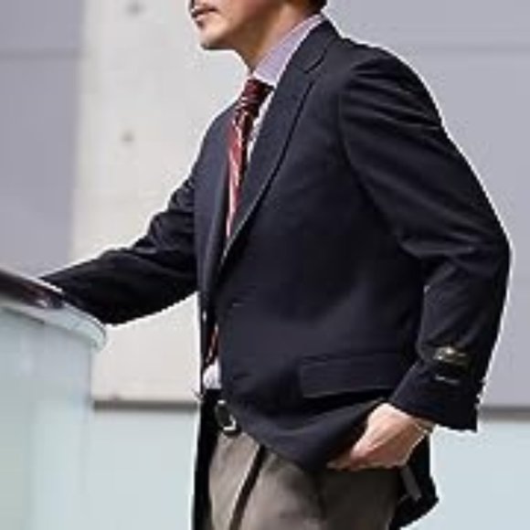 Stanley Blacker Men's (2) Button  Luxury Blazer with Metallic Style Buttons - Picture 7 of 16